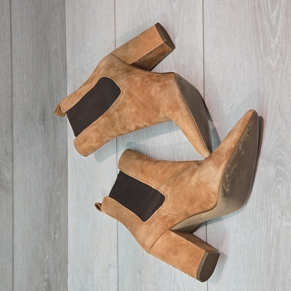 Steve Madden Women Subtle Chestnut Leather Pointed toe heels shoes boots sz 10M - Picture 9 of 15